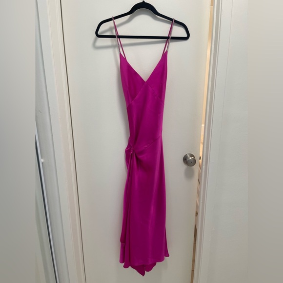 Jill Stuart Silk Rhinestone Midi Dress - Picture 1 of 3
